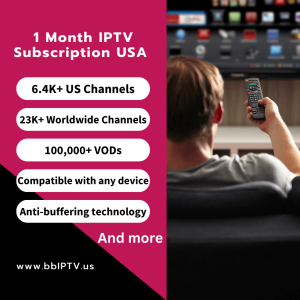 1 Month IPTV Subscription USA